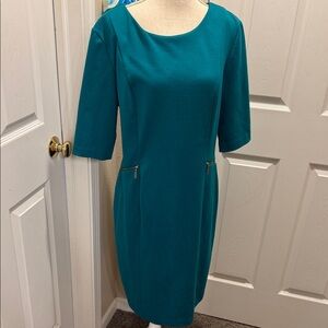 Liz Claiborne Teal Long Sleeve Dress